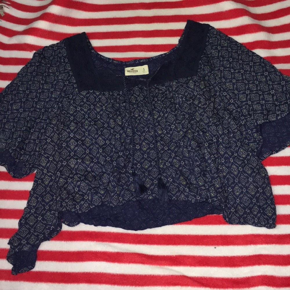 Cropped flowy t shirt